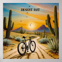 Desert Rat Cycling Mountainbike Sonnenuntergang Cu