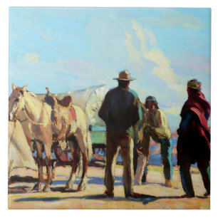 „Desert Rendezvous“ von Carl Oscar Borg Fliese