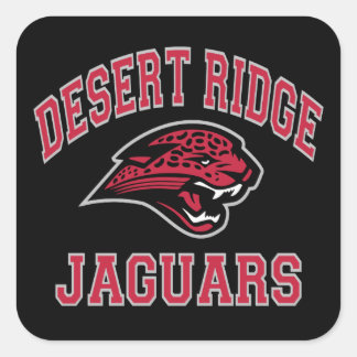 Desert Ridge Jaguars Quadratischer Aufkleber