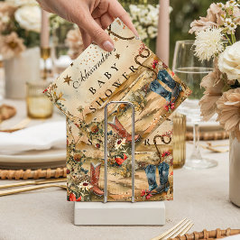 Desert Rodeo Western Baby Shower Serviette