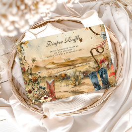 Desert Rodeo Western Diapper Raffle Begleitkarte