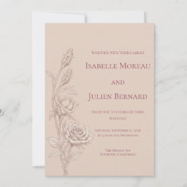 Desert Rose – Dune & Bloom Wedding Einladung