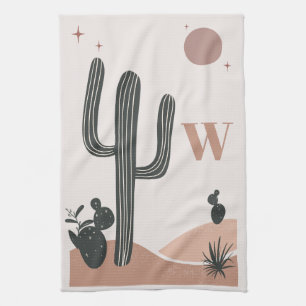 Desert Saguaro Cactus Modern Geschirrtuch