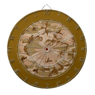 Desert Sand Camouflage Dart Board Dartscheibe