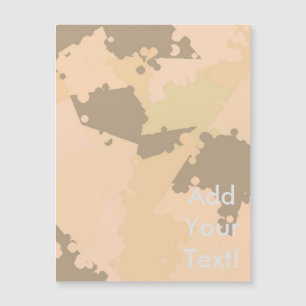 Desert Sand Camouflage Magnetkarte