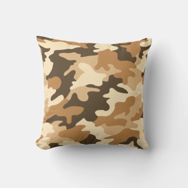 Desert Sand Camouflage Pillow Kissen (Vorderseite)