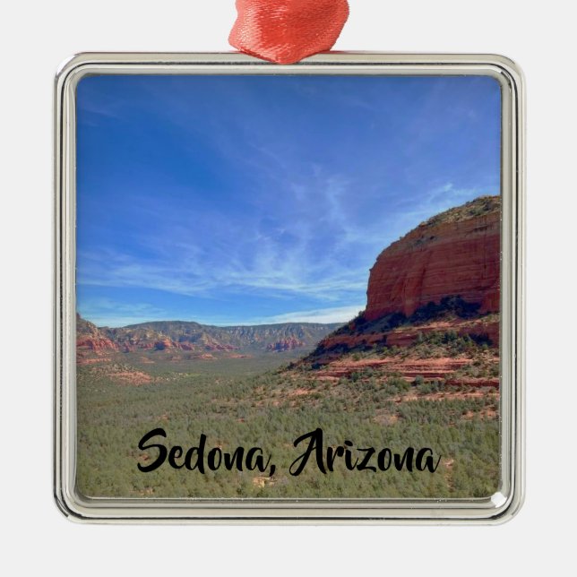 Desert Sedona Arizona Ornament Aus Metall (Vorne)