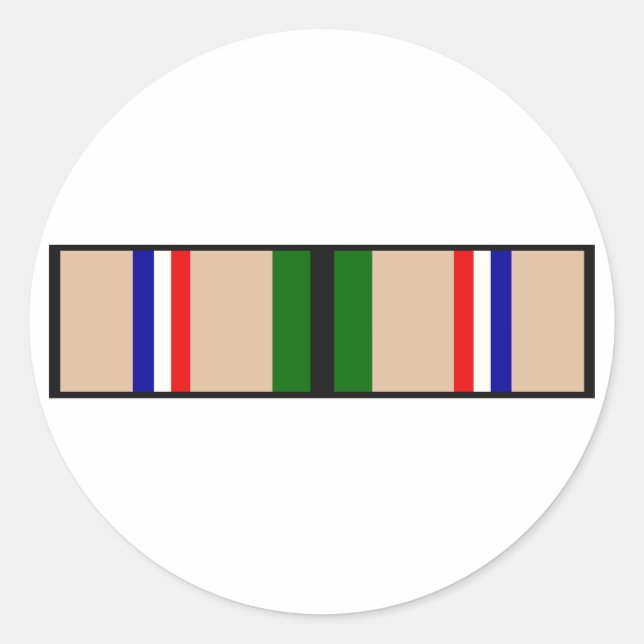 Desert Storm Ribbon Runder Aufkleber (Vorderseite)