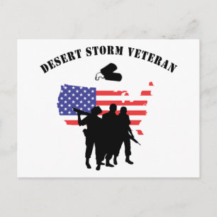Desert Storm Veteran Postkarte