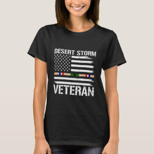 Desert Storm Veteranenflagge US Amerikanischer Per T-Shirt