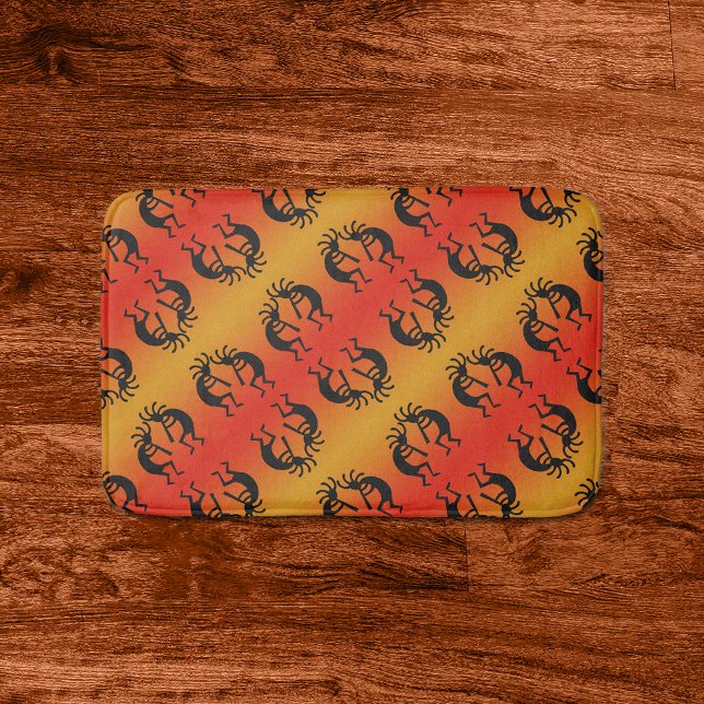 Desert Sun Southwest Design Kokopelli Muster Badematte (Von Creator hochgeladen)