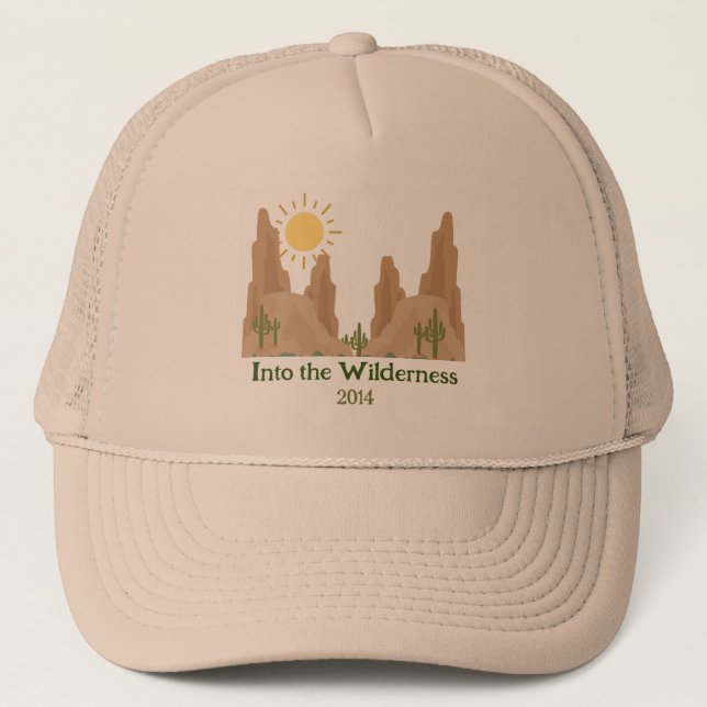 Desert Sunset Adventure Trucker Hat - Bachelorette Truckerkappe (Vorderseite)