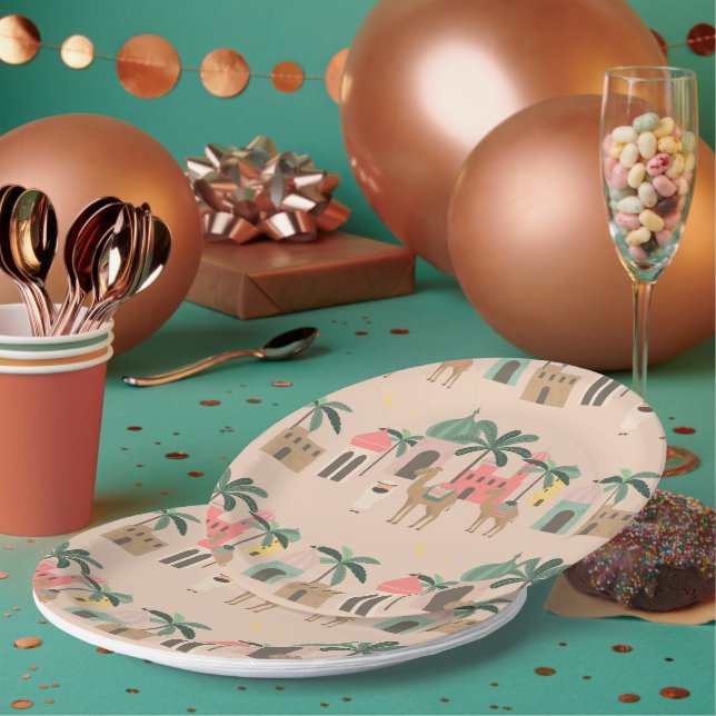 Desert Themed Baby Dusche Party Papierplatte Pappteller (Multi)