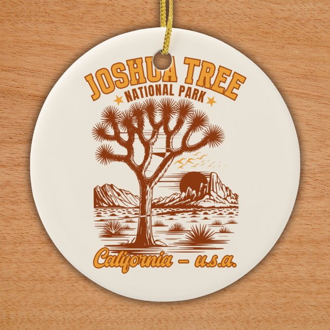 Desert Vibes Joshua Tree National Park Art Keramik Ornament (Von Creator hochgeladen)