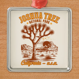 Desert Vibes Joshua Tree National Park Art Ornament Aus Metall