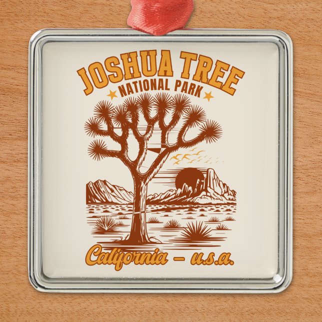 Desert Vibes Joshua Tree National Park Art Ornament Aus Metall (Von Creator hochgeladen)