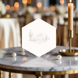 Desert Vibes Wedding Danke Landscape ID1019 Untersetzer