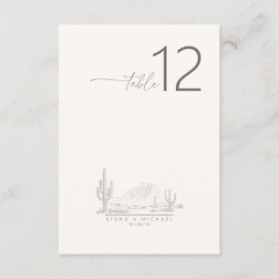 Desert Vibes Wedding Tischnummer ID1019