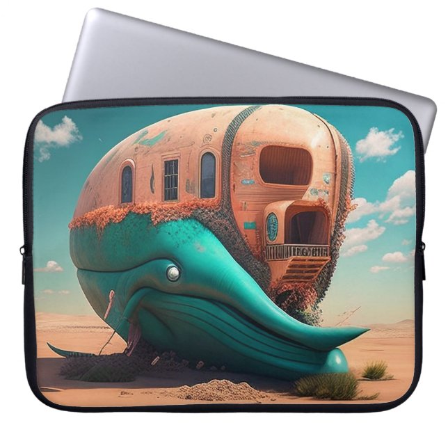 Desert whale house laptopschutzhülle (Vorderseite)