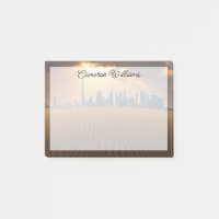 Deserts | Dubai's Skyline View from Sand Dune