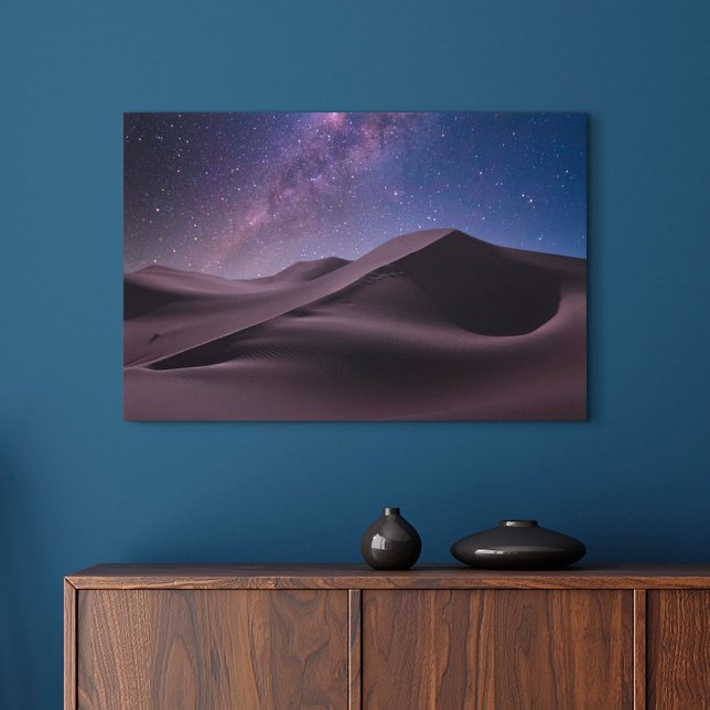 Deserts | Milky Way Starry Sky Sand Dune Dubai Leinwanddruck (Von Creator hochgeladen)