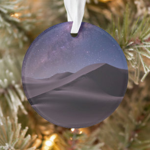 Deserts   Milky Way Starry Sky Sand Dune Dubai Ornament