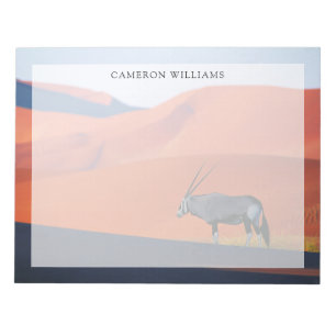 Deserts   Namib Desert Oryx Notizblock