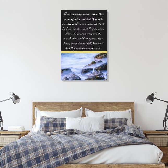 Deshalb alle, die diese Worte hören Leinwanddruck (Insitu (Schlafzimmer))