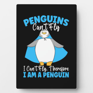 Deshalb bin ich ein Pinguin Fotoplatte