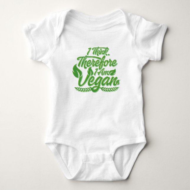Deshalb bin ich Vegan Baby Strampler (Vorderseite)