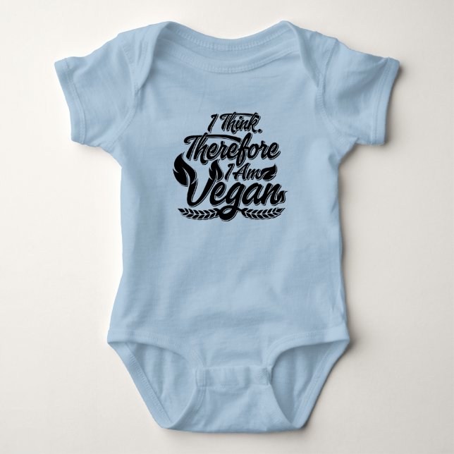 Deshalb bin ich Vegan Baby Strampler (Vorderseite)