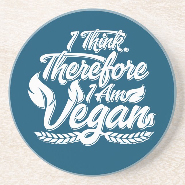 Deshalb bin ich Vegan Getränkeuntersetzer (Vorne)