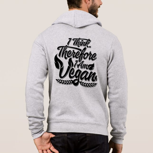 Deshalb bin ich Vegan Hoodie (Rückseite)
