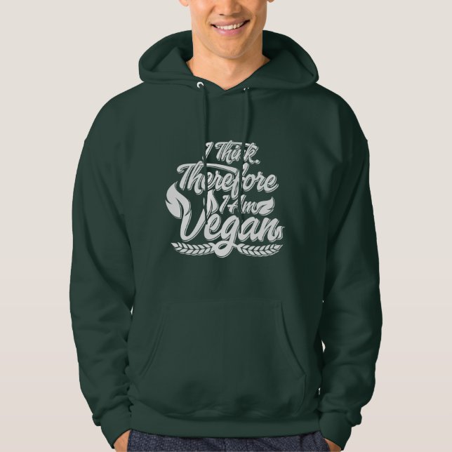 Deshalb bin ich Vegan Hoodie (Vorderseite)