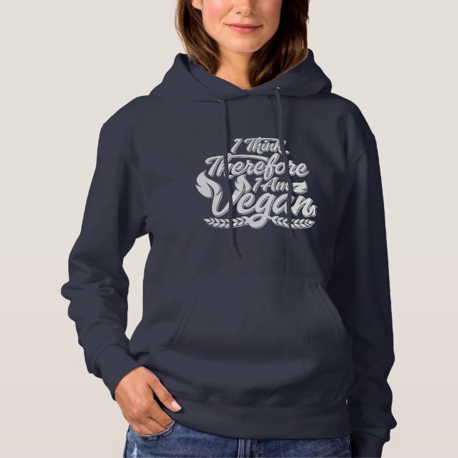 Deshalb bin ich Vegan Hoodie (Vorderseite)