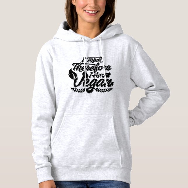 Deshalb bin ich Vegan Hoodie (Vorderseite)