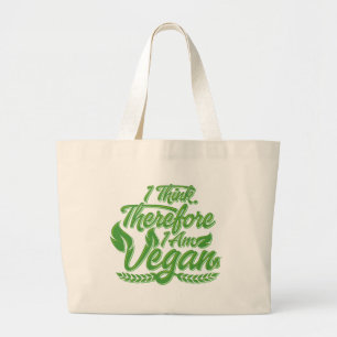 Deshalb bin ich Vegan Jumbo Stoffbeutel