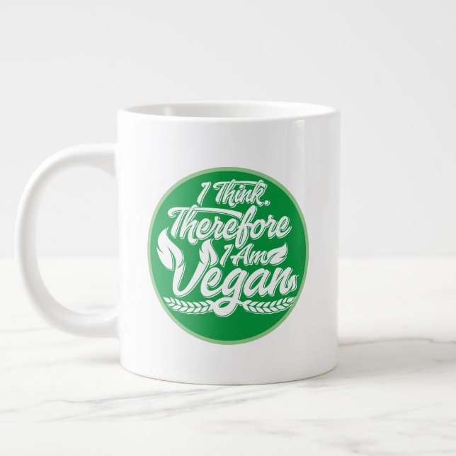 Deshalb bin ich Vegan Jumbo-Tasse (Links)