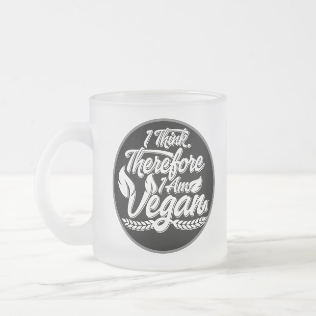 Deshalb bin ich Vegan Mattglastasse (Links)