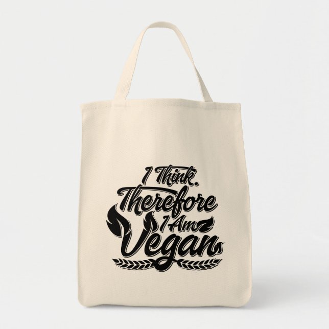Deshalb bin ich Vegan Tragetasche (Vorne)