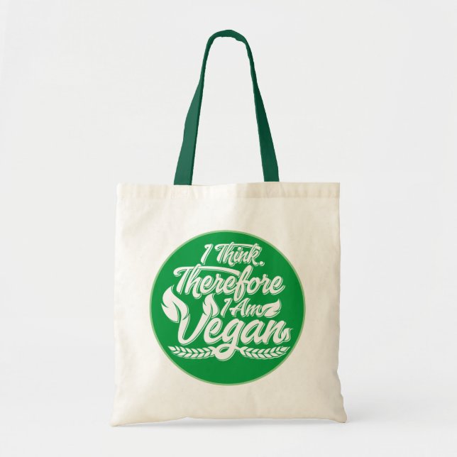Deshalb bin ich Vegan Tragetasche (Vorne)