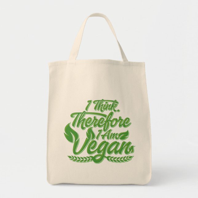 Deshalb bin ich Vegan Tragetasche (Vorne)