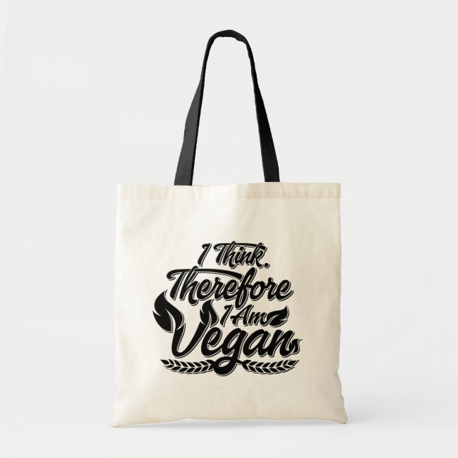 Deshalb bin ich Vegan Tragetasche (Vorne)