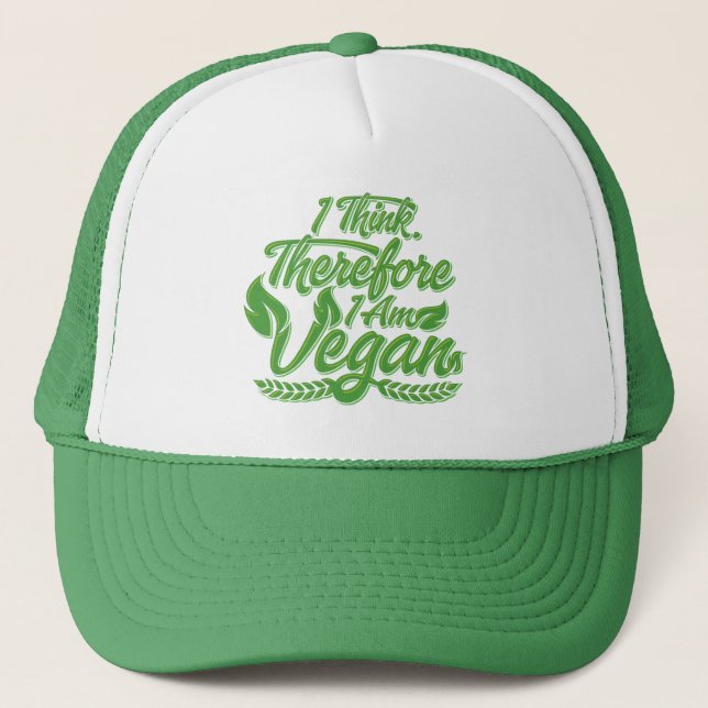 Deshalb bin ich Vegan Truckerkappe (Vorderseite)