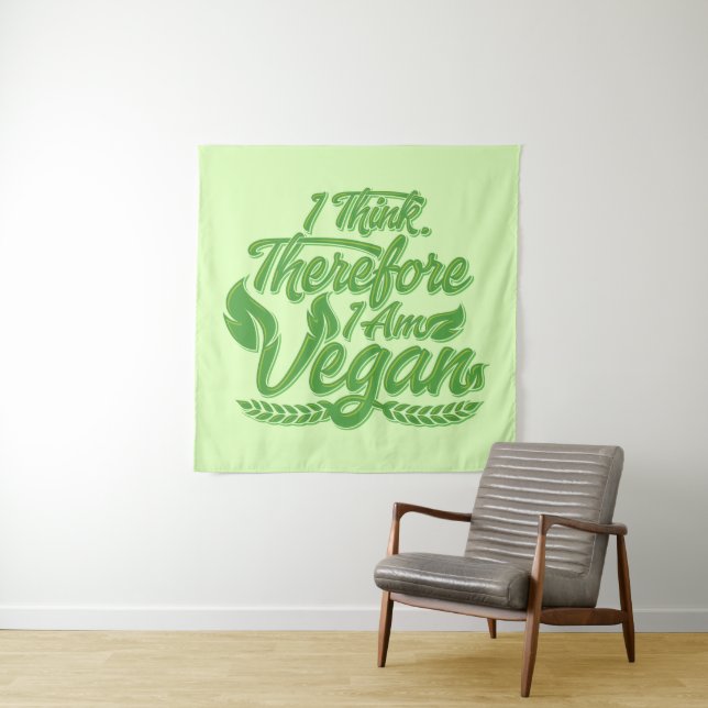Deshalb bin ich Vegan Wandteppich (Beispiel)