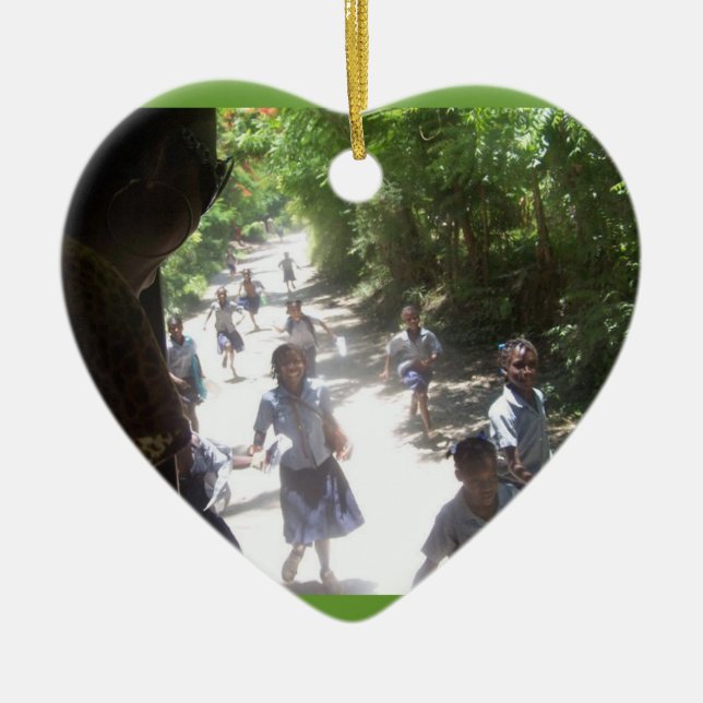 Deshalb gehen wir! keramik ornament (Vorne)