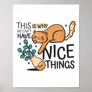Deshalb können wir keine netten Dinge haben, lusti Poster