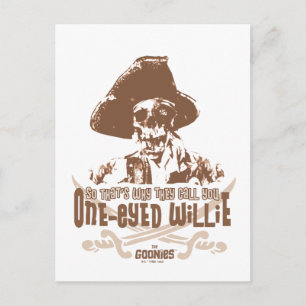 "Deshalb nennen sie dich "One-Mit Augen Willie" Postkarte