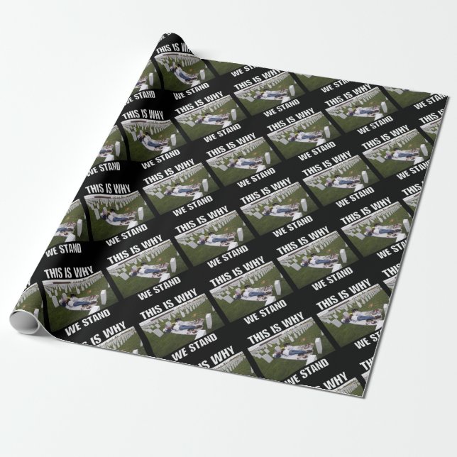 DESHALB STEHEN WIR. GESCHENKPAPIER (Ungerollt)