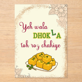 Desi Indian Pakistani Wedding Mehndi Food Sign Acryleinladungen